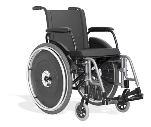 Cadeira Rodas Avd Alumínio-ortobras Assento 48 Cm Vermelha