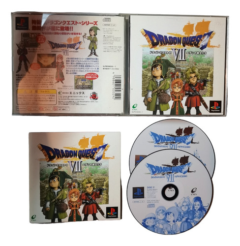 Dragon Quest Vii Japonés Dragon Warriors Enix 2000 Ps1 Jp