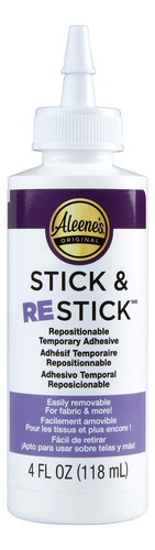 Pegamento Craft Glue Aleene's Stick & Restick, Blanco, Repos