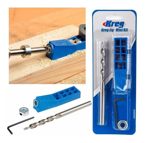 Imagen 3 de 7 de Kreg Pocket Hole Jig Mini Set Mkj K1 Usa Caja Sellada 102250