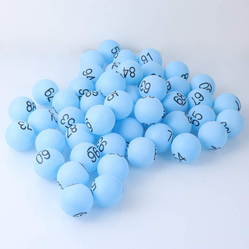 Toyvian 100 Bolas Numeradas 1-100 Pelotas De Lotería De Teni