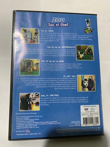 Zou El Chef 5 Episodios Dvd Nuevo Original Cerrado
