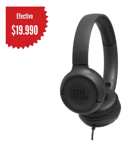 Imagen 1 de 6 de Audífonos Jbl Tune 500 Jblt500 Negro