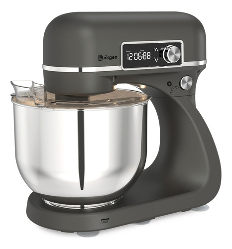 Batidora Planetaria Borgen 1200w 6 Lts 12 Vel + Accesorios