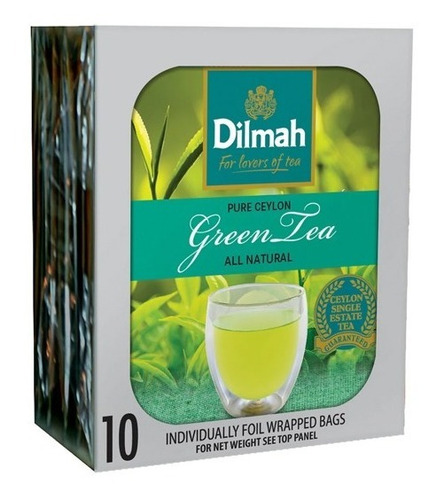 Te Dilmah - Te Verde Ceilan 20 Gr. (10 X 2 Gr.)    