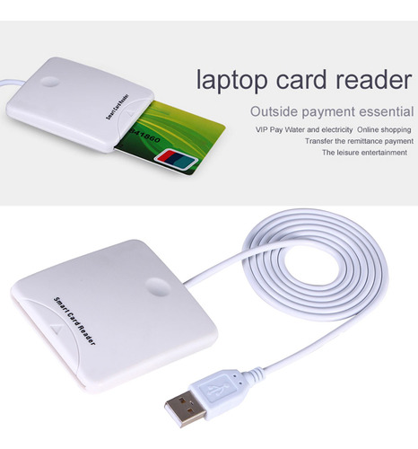 Imagen 3 de 9 de Lector De Tarjetas Inteligentes De Crédito Plug Play Ic Sim
