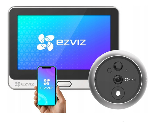 Videotimbre Con Pantalla Ezviz Dp2  Inalambrico Wifi 1080p