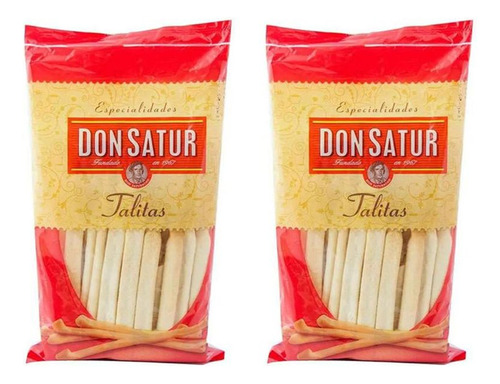 Pack X2u Galletitas Saladas Talitas Clásico Don Satur 140g
