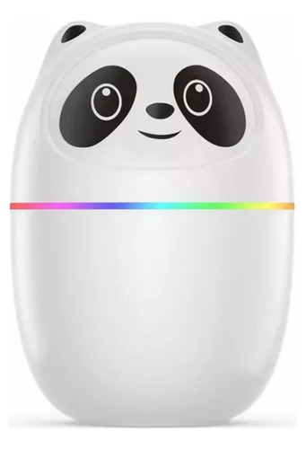 Humificador Panda Difusor Aceites Esenciales Lampara Noche Color Blanco