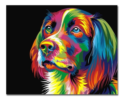  Pinta Por Números - Number Painting - Perro  A Color
