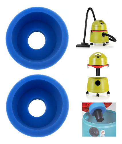 2 Esponjas Para Thomas Biovac Th1420 Y Aquafilter Th1220af
