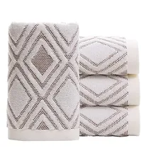 Comprar Pidada Toallas De Mano Juego De 4 100% Algodón Estampado De 
