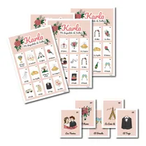 Comprar Lotería Despedida De Soltera Imprimible, 36 Tablas, Pdf