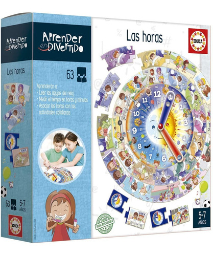 Puzzle Aprender Es Divertido Las Horas Rompecabezas Educa Ax