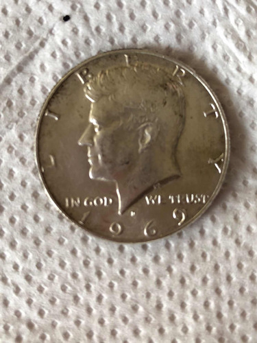 Moneda Half Dollar 1969