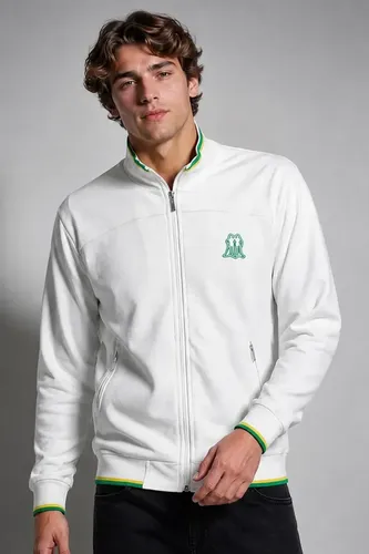 Jaqueta Esportiva Polo Wear com Zíper Branco P