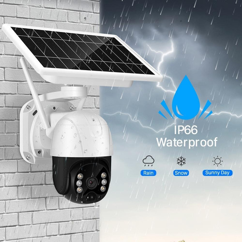 Imagen 3 de 3 de Camara Ptz Ip Wifi Solar 3mp 1x Zoom Digital Icsee Epa