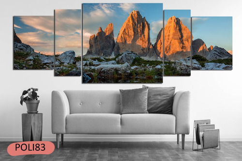 Imagen 6 de 10 de Cuadros Polipticos Paisajes Y Decorativos 160x60 Tela Lienzo