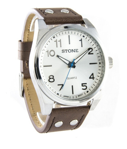 Reloj Stone Hombre Original Malla Cuero Cuotas Promo !!!