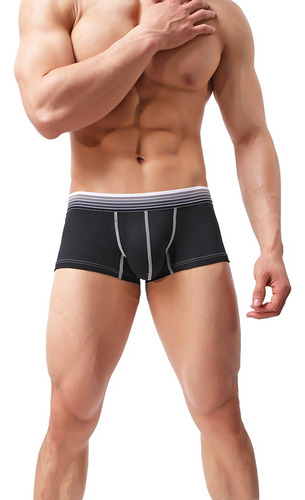 Calzoncillos Tipo Bóxer A Rayas Para Hombre, Con Bolsa Abult