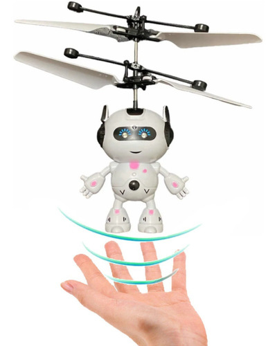 Dron Robot Mini Espacial Sensor Manos Helicoptero Juguete Color Rosa