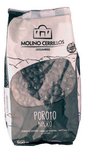 Poroto Negro Molino Cerrillos Premium Paquete 500g