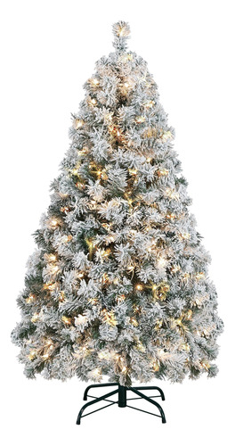 Árbol De Navidad Artificial Con 250 Luces Blancas Y Soporte