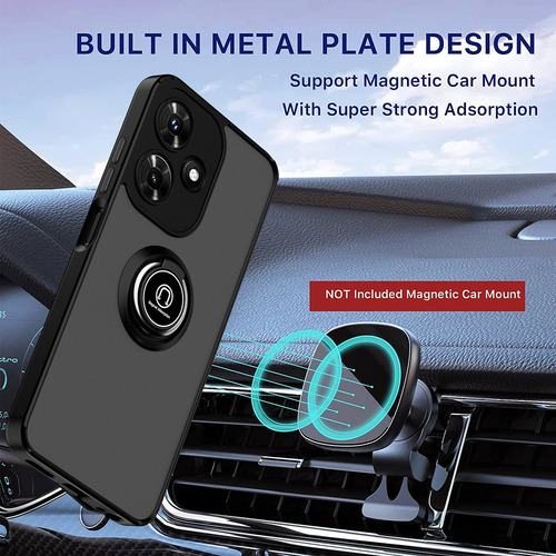 - Funda For Infinix Hot 30i Textura De La Piel Anillo