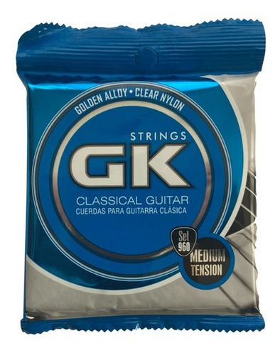 Set Cuerdas Guitarra Clásica Nylon Doradas (envio Gratis) Gk