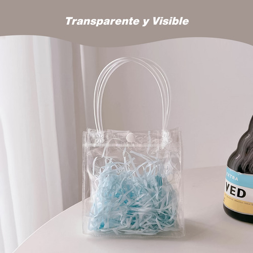 20 Bolsa Transparente De Pvc Para Regalo Bolsas Ecologicas