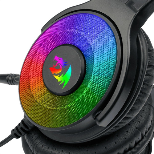 Imagen 6 de 10 de Diadema Gamer Redragon H350 Rgb Pandora2 Usb/3.5mm, Ps4/xbox