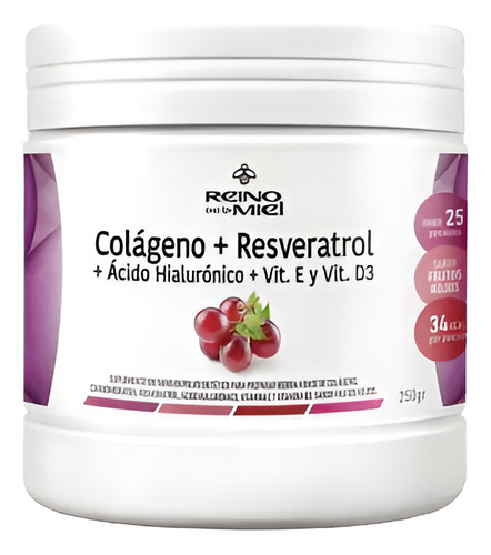 Colageno + Resveratrol En Polvo Con Acido Hialuronico Y D3