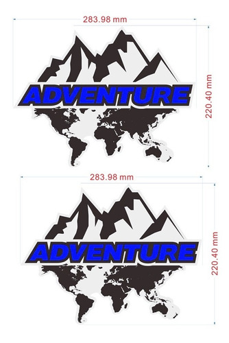 Adesivo Baú Bmw 850 1200 1250 Gs Adventure (2 Unidades)
