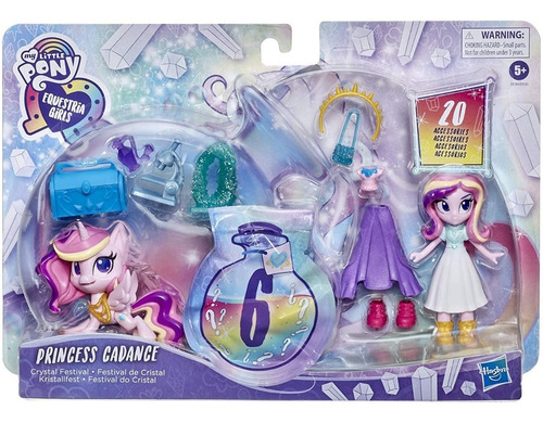 My Little Pony Equestria Girls Set Princesa Cadance Cristal