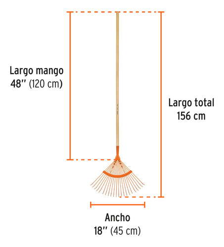 Escoba Metalica Curva 22 Dientes Red. Truper 14324