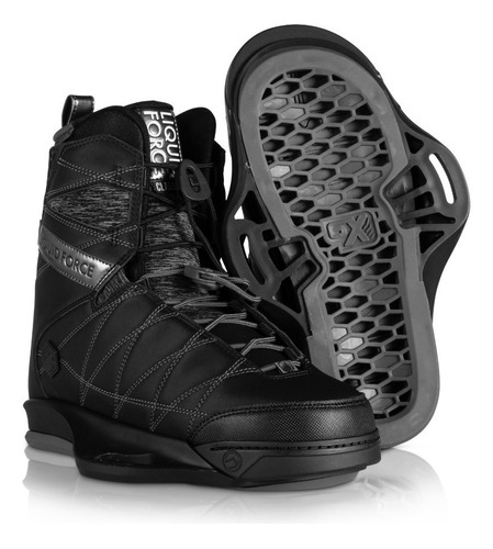 Liquid Force Botas De Wakeboard Classic 6x Black Binding Color Negro Talle 9-10