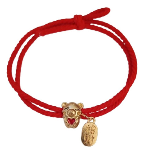 Pulsera Hilo Rojo Fortuna Zodiaco Chino 04