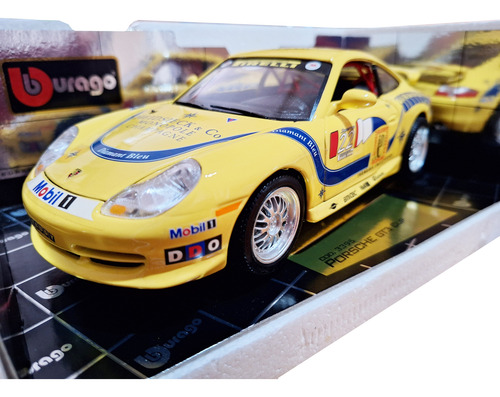 Vehículo Porsche Gt3 Cup Bburago Escala 1:18 Gold Collection (Usado)