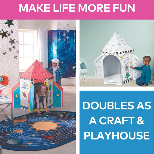 Casa De Juegos Plegable Fun Express Rocket Playhouse Colors