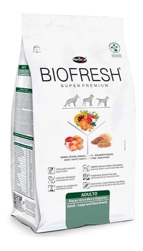 Racion Alimento Biofresh Perros Adultos Razas Grandes 12kg 