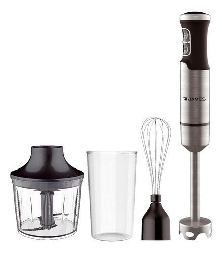 Mixer 3 En 1 James En Acero Inox Con Accesorios