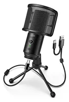 Comprar Fifine - Microfono Usb Para Pc De Escritorio Con Filtro Pop