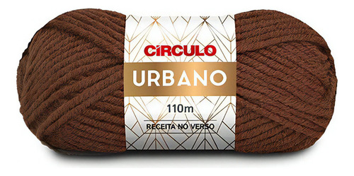 Lã Fio Urbano Círculo 100g 110m - Crochê / Tricô Cor 7569 - Marrom Intenso