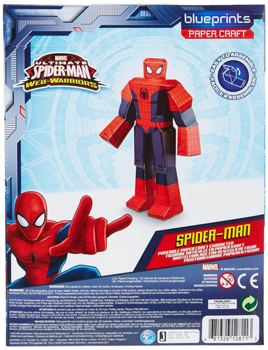 Figura De Spiderman Modelo Papercraft 12 Pulgadas