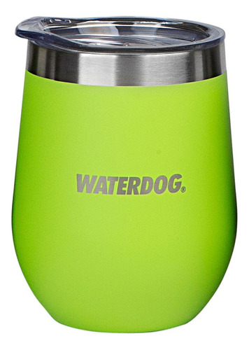 Vaso Mate Waterdog Acero Inoxidable Con Tapa 350cc Copon