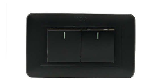 Interruptor duplo comutável Vcp Amanecer Matte Black
