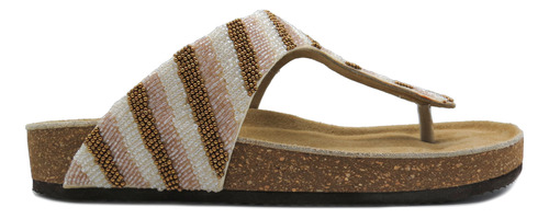 Sandalias Ojotas Mujer Hush Puppies Cuero Canutillos Olivie