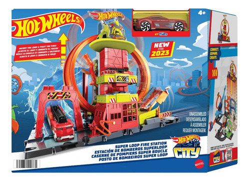 Pista Hot Wheels City Super Fire Station Universo Binario