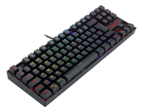 Teclado Magnético Gamer Redragon Kumara Pro V2 Rgb Sw Brown Cor De Teclado Preto Idioma Português Brasil