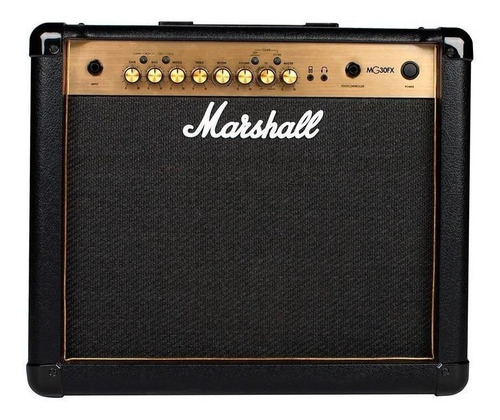 Amplificador Marshall MG Gold Series MG30GFX 30W transistor negro y oro